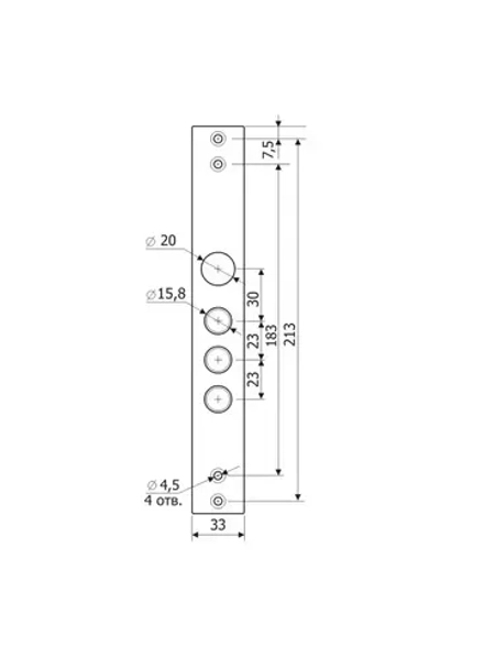 Планка 50.11 ответная для замка Гардиан