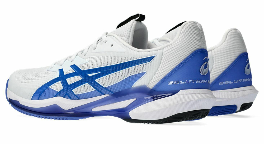 Мужские кроссовки теннисные Asics Solution Speed FF 3 Clay - white/tuna blue