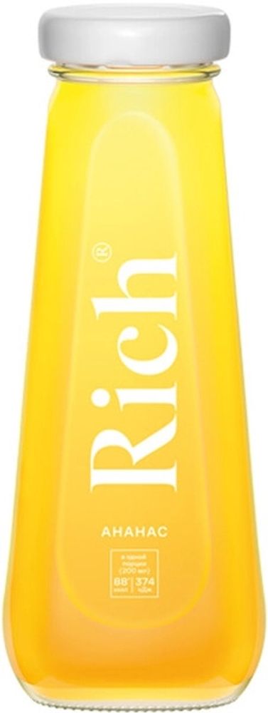 Сок Рич Ананас / Rich Pineapple 0.2 - стекло