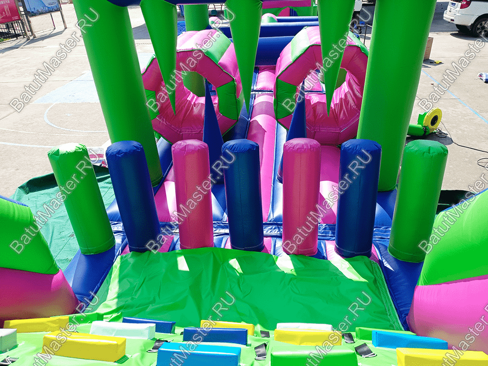 Коммерческая надувная полоса препятствий "Азарт"