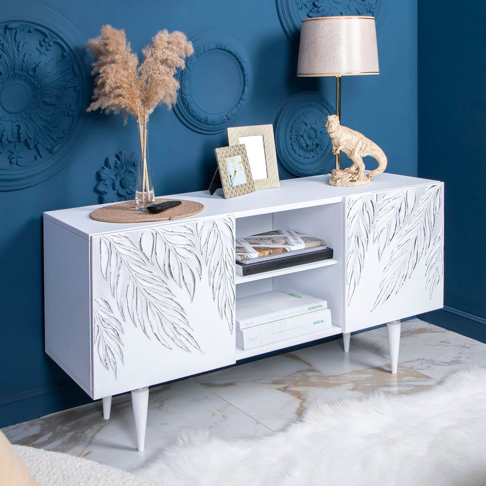 Тумба под ТВ Тропик 117см Классика Айс Сильвер