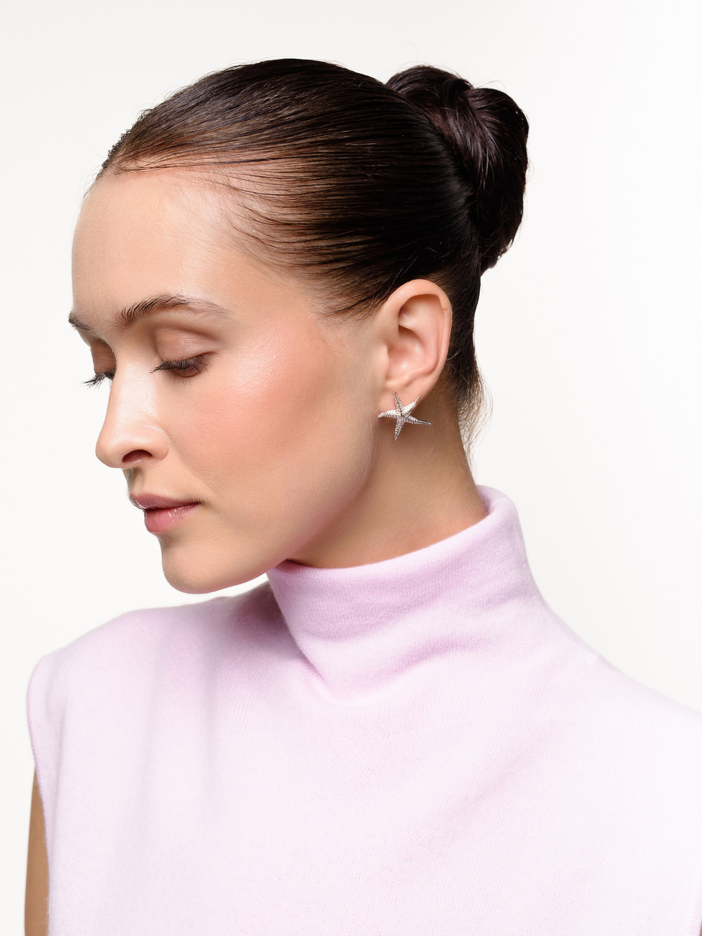 Серьги "Shiny Starfish" Silver