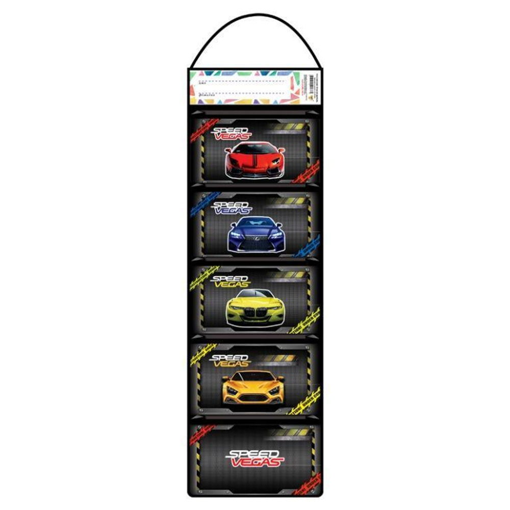 Органайзер настенный, ткань 195*730 "АВТО 2019" (Пчелка)