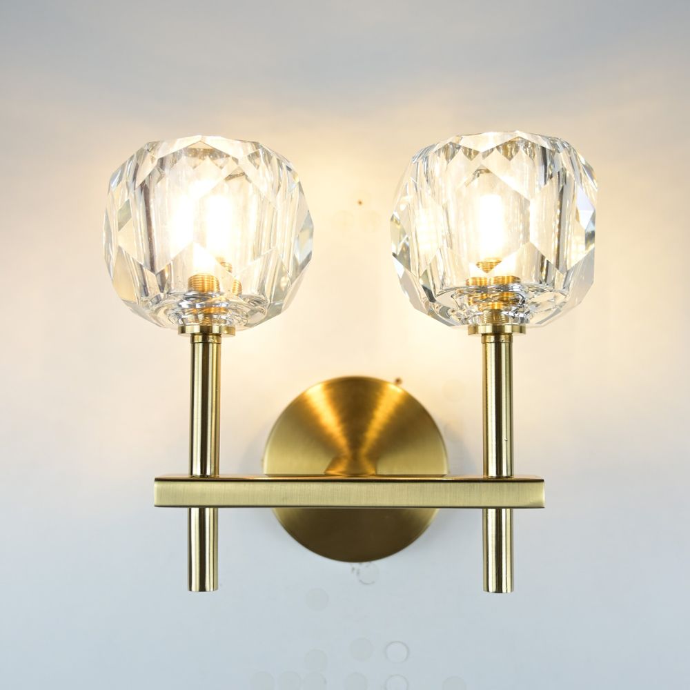 Бра Boule De Cristal Double Sconce Brass By Imperiumloft