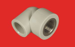 Угол 90° BР с металлической резьбой FV Plast