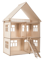 Конструктор-кукольный домик ХэппиДом "Коттедж" из дерева