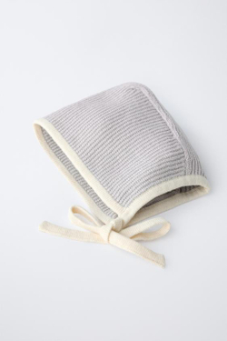 ZARA ЧЕПЧИК С КОНТРАСТНОЙ ОТДЕЛКОЙ, НЕБЕСНО-ГОЛУБОЙ