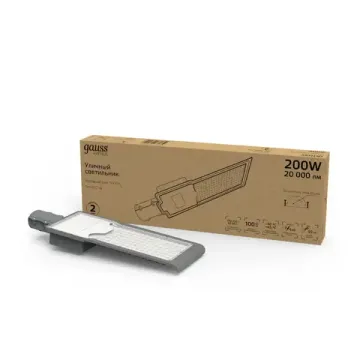 Светильник уличный 200W 5000K 629534302 серый Avenue G2 Gauss