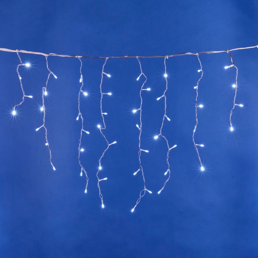 ULD-B3010-200-DTA WHITE IP20 Бахрома светодиодная с контроллером. 200 светодиодов. 3 м. белый. IP20. провод прозрачный