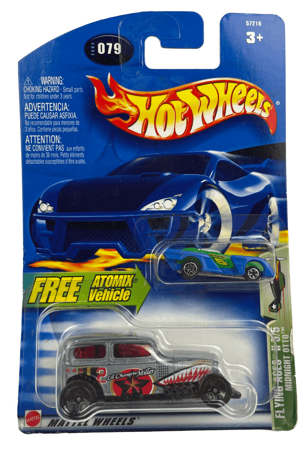 Hot Wheels Flying Aces II Midnight Otto (with Free Atomix Vehicle) (2003)
