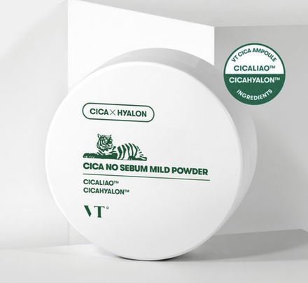 VT COSMETICS Матирующая рассыпчатая пудра Cica No Sebum Mild Powder