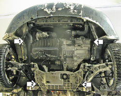 Защита картера Двигателя, КПП. 5 мм, Алюминий. для Skoda Superb 2008-2013, SEAT Leon 2005-2009, Volkswagen Passat B6 2005-2010, Volkswagen Passat CC 2012-2015, Skoda Yeti 2009-2018, SEAT Altea Freetrack 2006-2009, SEAT Leon 2009-2012, Volks MOTODOR.32705