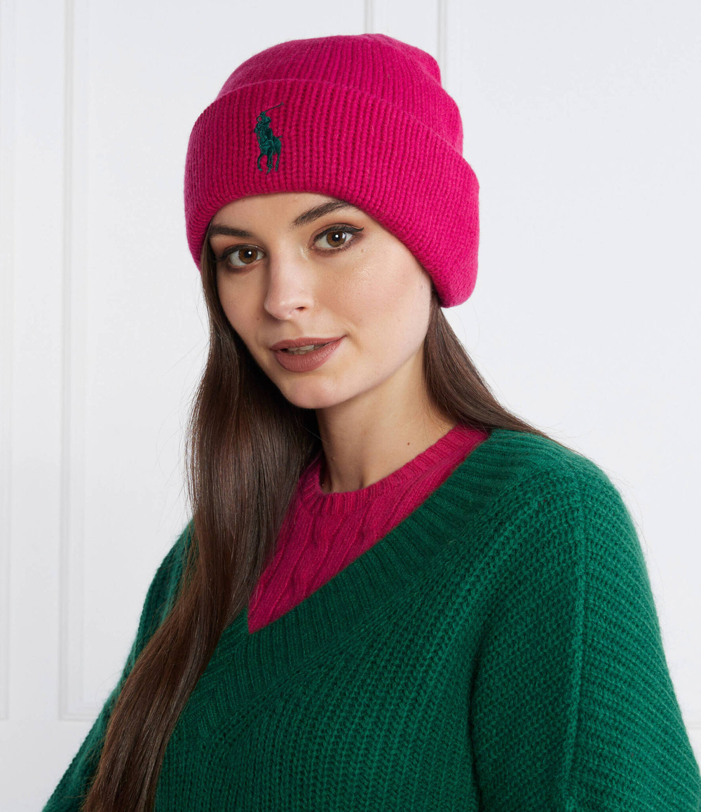 Хлопковая шапка POLO RALPH LAUREN - фуксия(455931421)