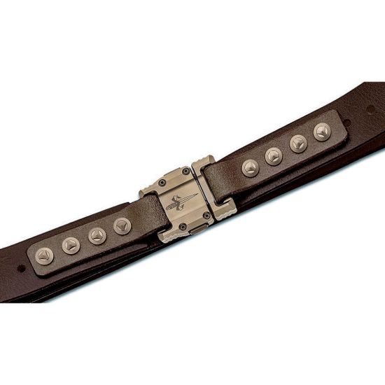 Ремень Marfione Apis Belt Distressed dark brown water buffalo