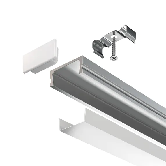 Алюминиевый профиль накладной 15x6 (Серебро, 2 м), ALM001S-2M Led Strip alm001s-2m