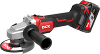 Шлифмашина аккумуляторная угловая бесщеточная DCK KDSM03-125, 18В, 125мм, 2*5А/ч, кейс.
