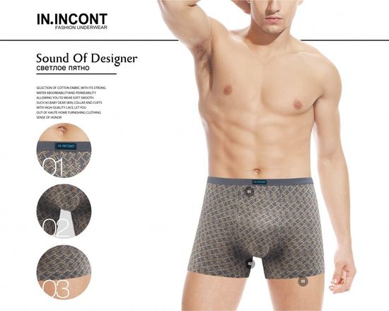 Мужские боксеры IN.INCONT 8019, 2 шт. в упаковке