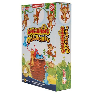 Настольная игра "Смешные обезьянки" коробка B2118666-R (Умные игры)