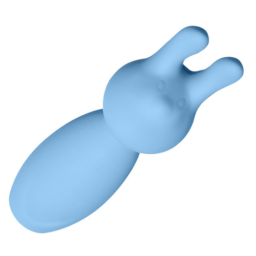 Голубой мини-вибратор 8,2см Lola Games Emotions Funny Bunny 4007-01Lola