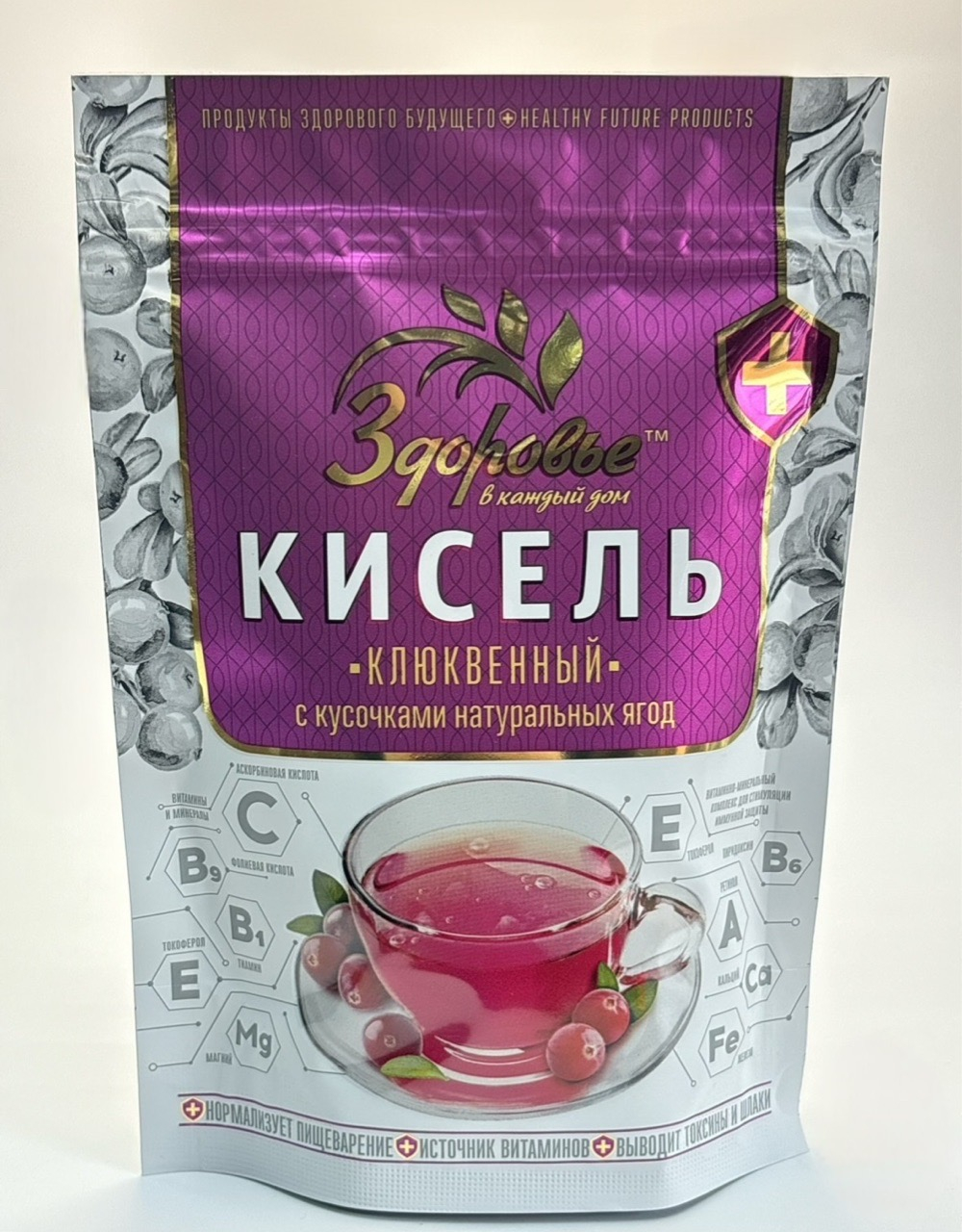 КИСЕЛЬ ЗДОРОВЬЕ КЛЮКВА 150Г МУ/12
