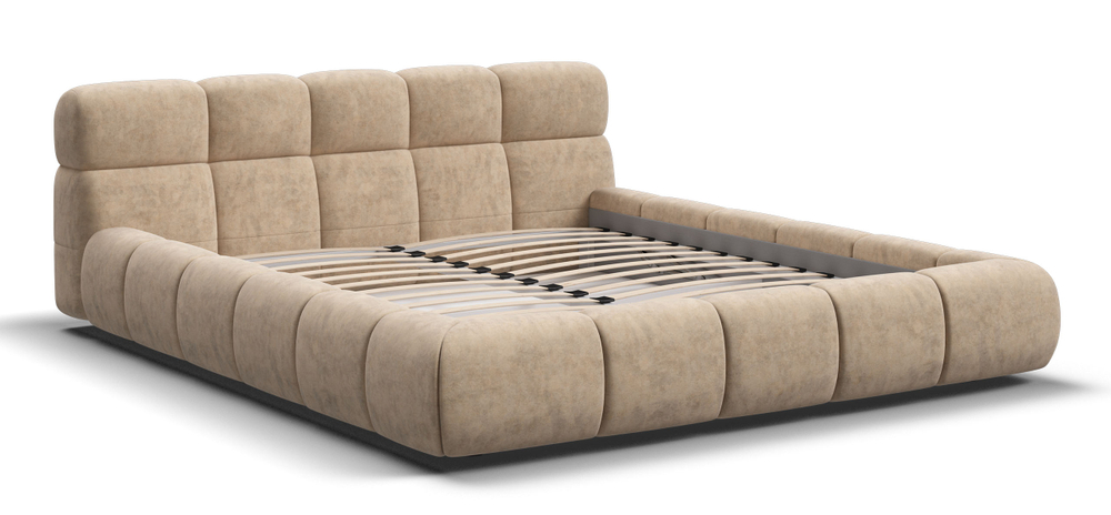 Босс Дрим Кровать+ПМ 180 Велюр Роял шампань