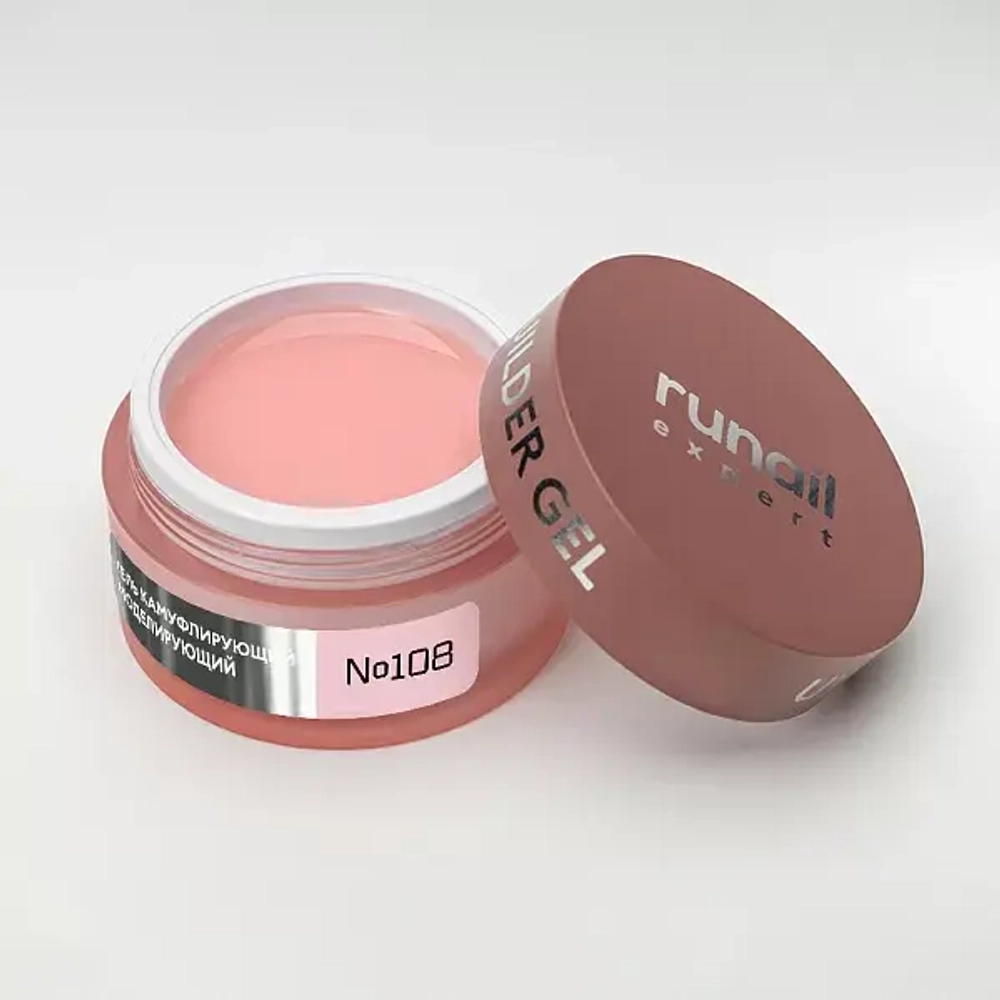 Runail Expert Гель моделирующий UV BUILDER GEL №108 бежевый, 50г банка