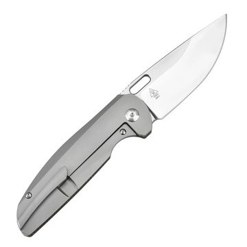 Нож Artisan Cutlery AR_1852G-ODG Satyr - нож складной, рук-ть зеленая микарта/титан, клинок стоунвош, сталь S90V
