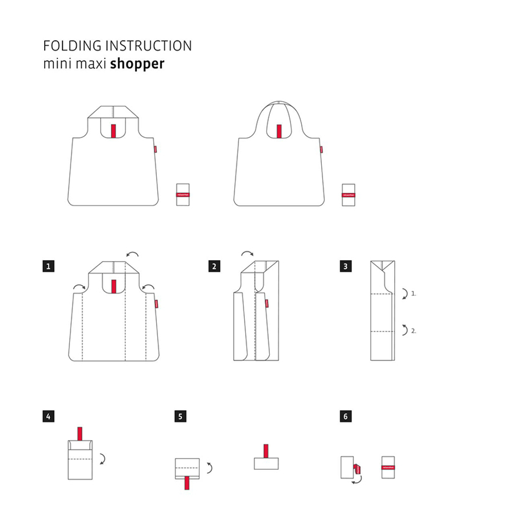Сумка складная mini maxi shopper signature black