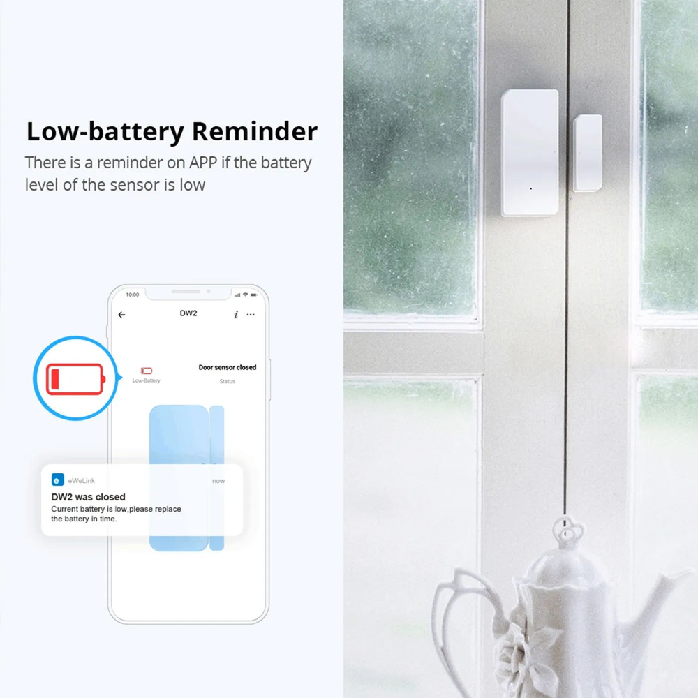 Wi-Fi Датчик открытия двери/окна SONOFF DW2