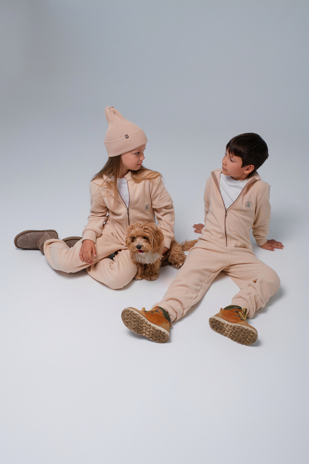 Комбинезон флисовый (Кремовый)