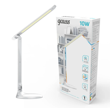 Настольный светодиодный светильник LED 10W 2700-6500К GT2041 белый Gauss