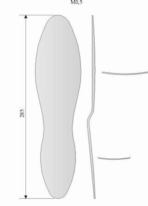 МЖ- 4/48 Пластинка для оттеснения внутренностей