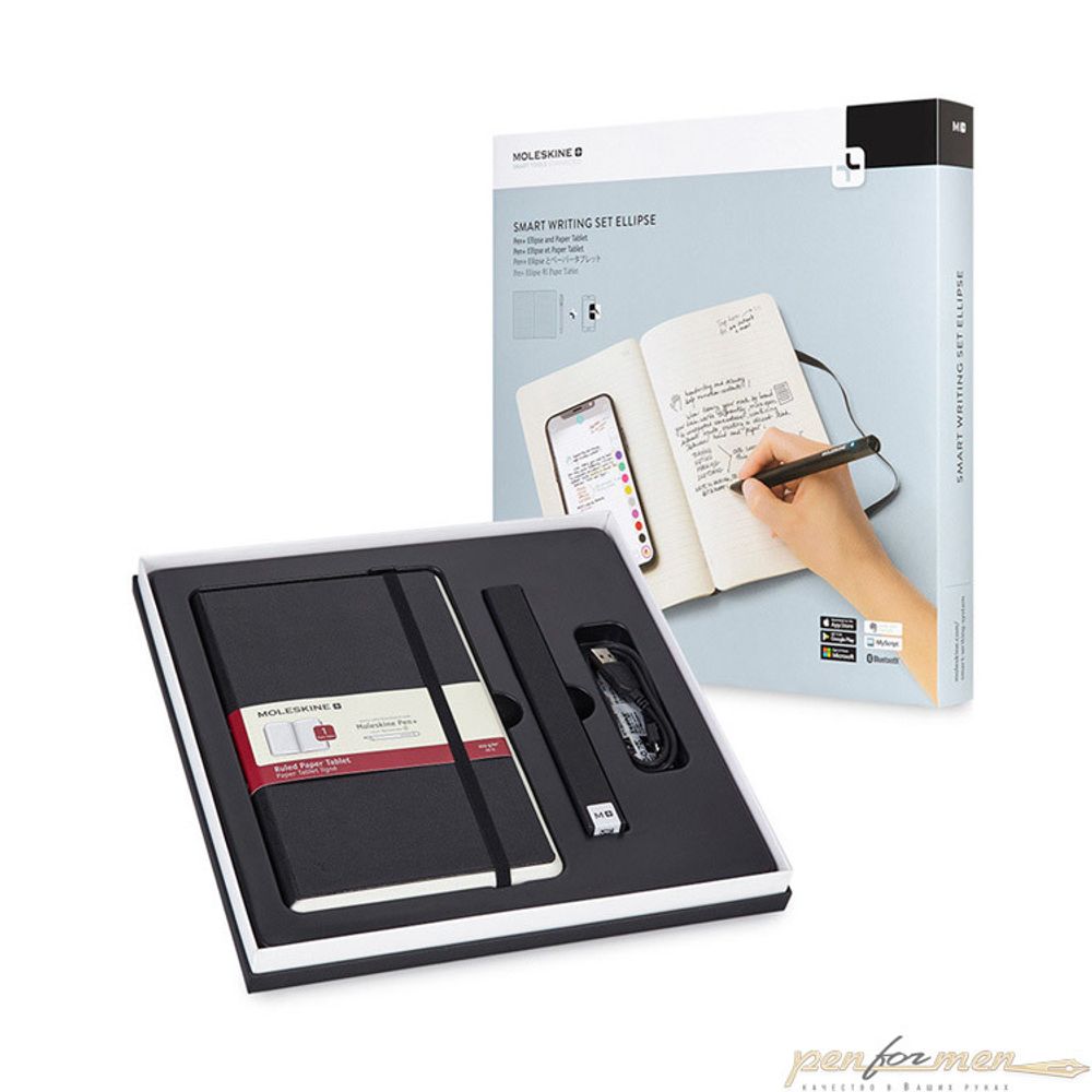 Набор Moleskine Smart Writing Smart Pen plus Ellipse черный (SWSA)