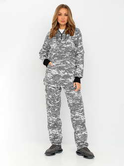 Костюм женский Антигнус-Люкс (Сорочка, Светлый пиксель) 52-54/158-164