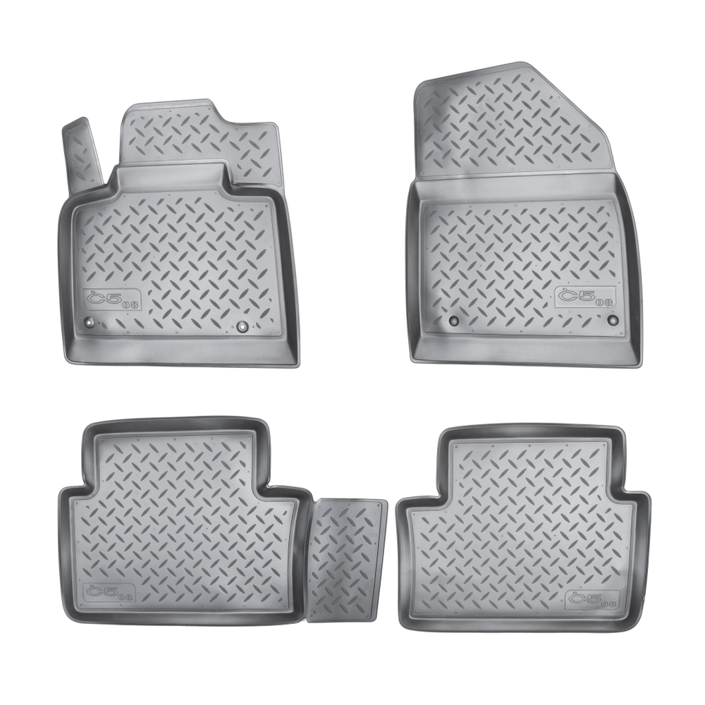 Ковры в салон Norplast/Unidec для Citroen C5 в кузове X7 (2008-)Полиуретан,Черный, арт.NPL-Po-14-17