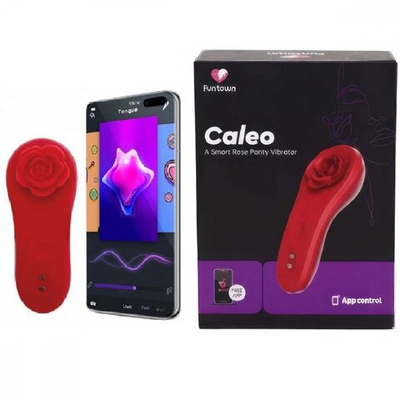 Вибратор в трусики Magic Motion Funtown Caleo красный 9 см