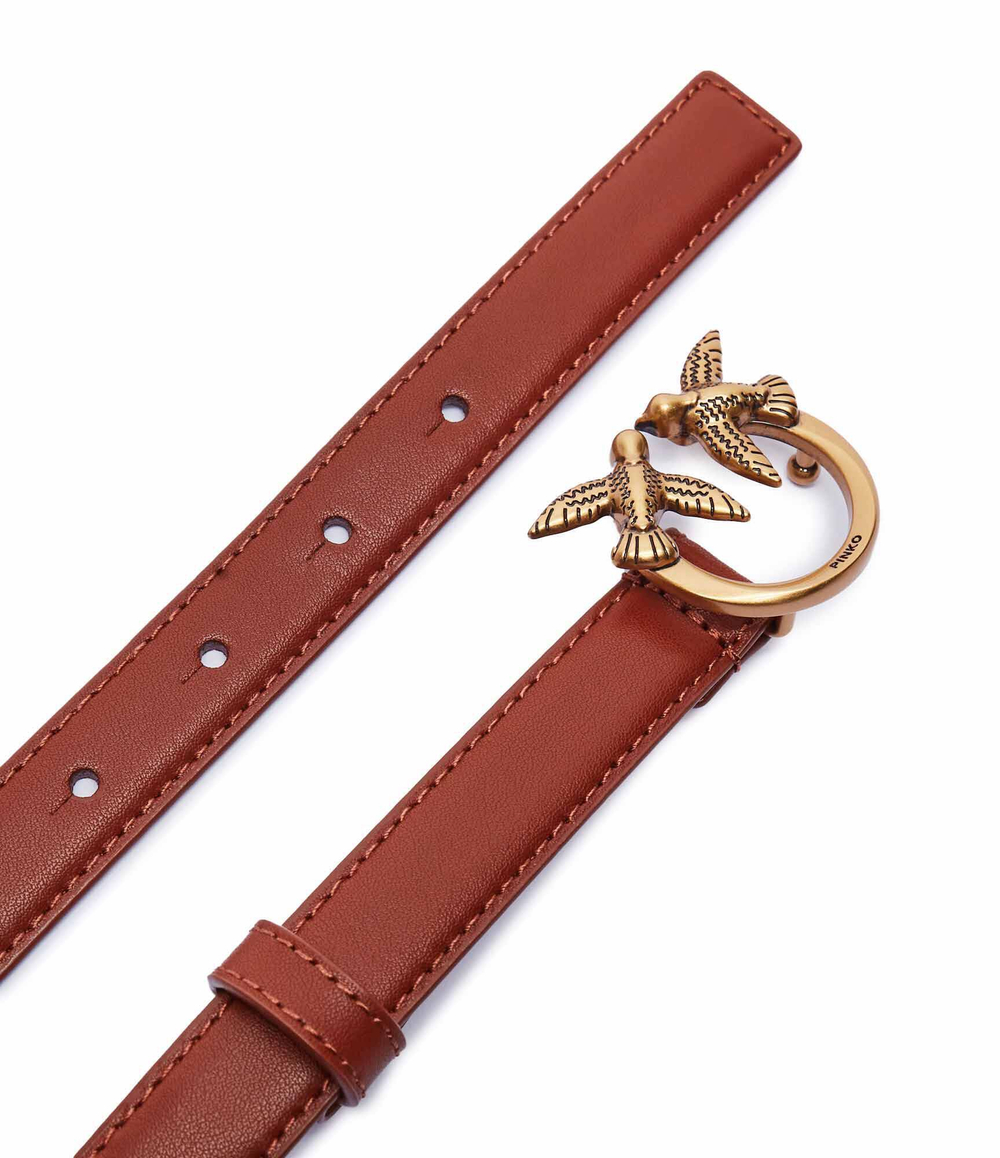 Кожаный ремень LOVE BERRY H2 Pinko - коричневый(100143 A0F1)