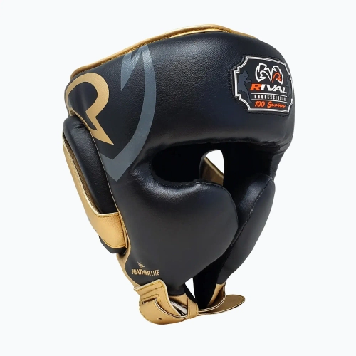 Боксёрский шлем Rival RHG100 Professional Headgear black/gold