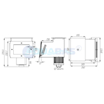 СК.20.4.1/1 Скиммер с удлиненной горловиной под углом 6 градусов 2" пленка AISI-316