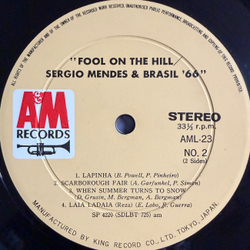 Виниловая пластинка Sérgio Mendes & Brasil '66 – Fool On The Hill LP