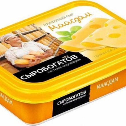 Сыр плавленный Свежая марка Маасдам 50% 200 гр