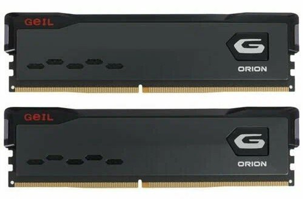 Оперативная память 16GB Kit (8GBx2) GEIL DDR4 2666MHz ORION CL19 GOG416GB2666C19DC Titanium Grey