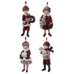 GAEM Изделие декоративное подвесное "Девочка/Мальчик", L5 W3 H11 см, 4в.