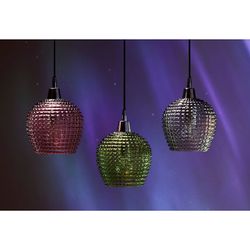 Светильник подвесной каскадный Aurora, 65х18 см, сливовый/зеленый/серый