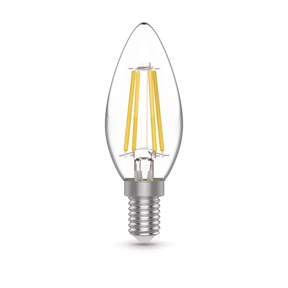 Лампа Gauss LED Filament Basic Свеча 4,5W Е14 420lm 4100К 1031215