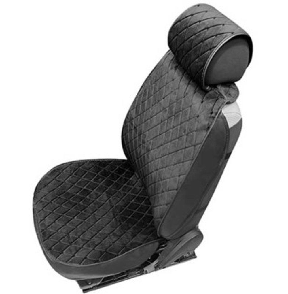 Накидки сидений перед Coolpart MAXIMAL (к-т2шт) - XV10-BLBL - черн/ шов черн A