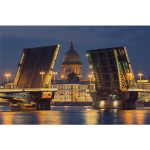 Календарь трехсекционный СУПЕРПРЕМИУМ на 2026 год, "Питер. Разводные мосты"