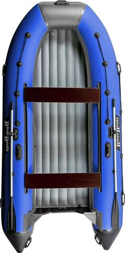 Лодка ПВХ River Boats RB 390 НДНД серо-синий