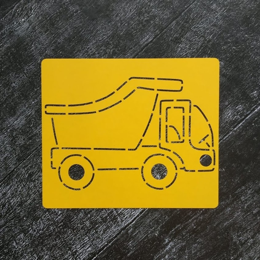 Трафарет №9 Грузовик самосвал