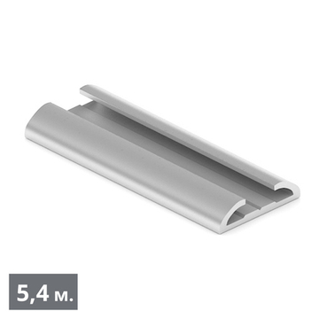 СТАНДАРТ Направляющая распашных дверей (5,40 м) хром матовый (AL) (AS0044) Aristo